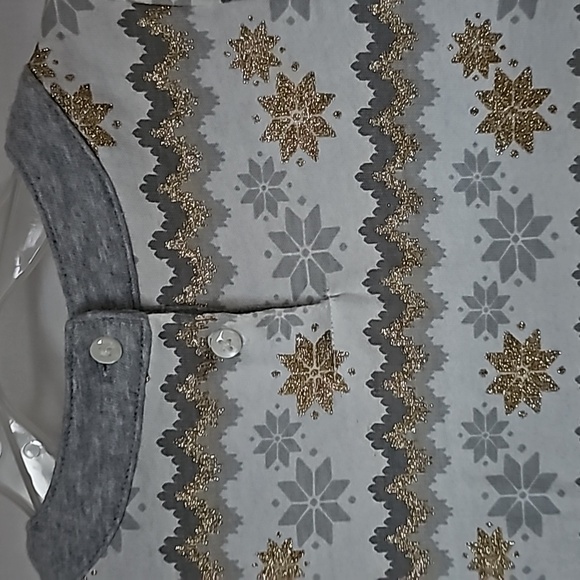 GYMBOREE Toddler Girl's Shimmer Snowflake Top w/ Matching OLD NAVY Leggings - Picture 7 of 15